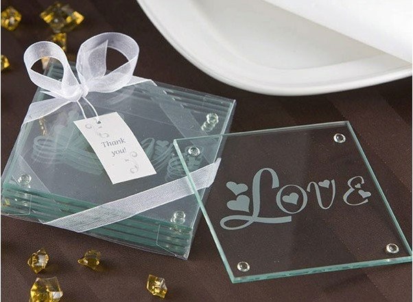 Wedding clear glass gift