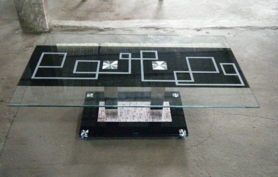 Tempered glass coffee table