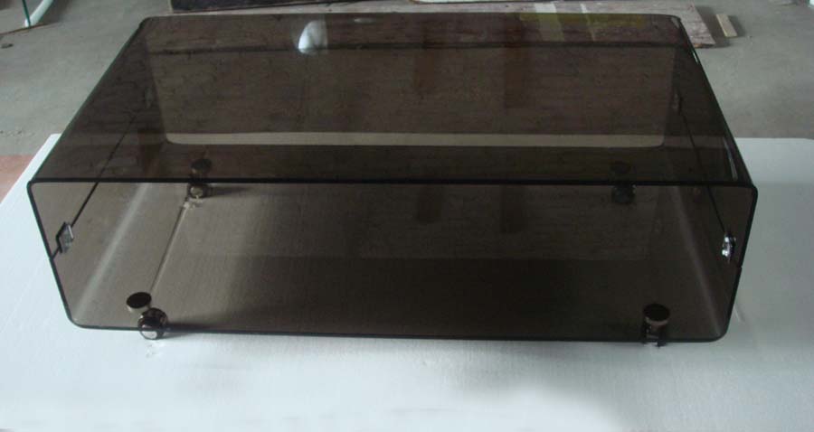 Tempered curved glass coffee table